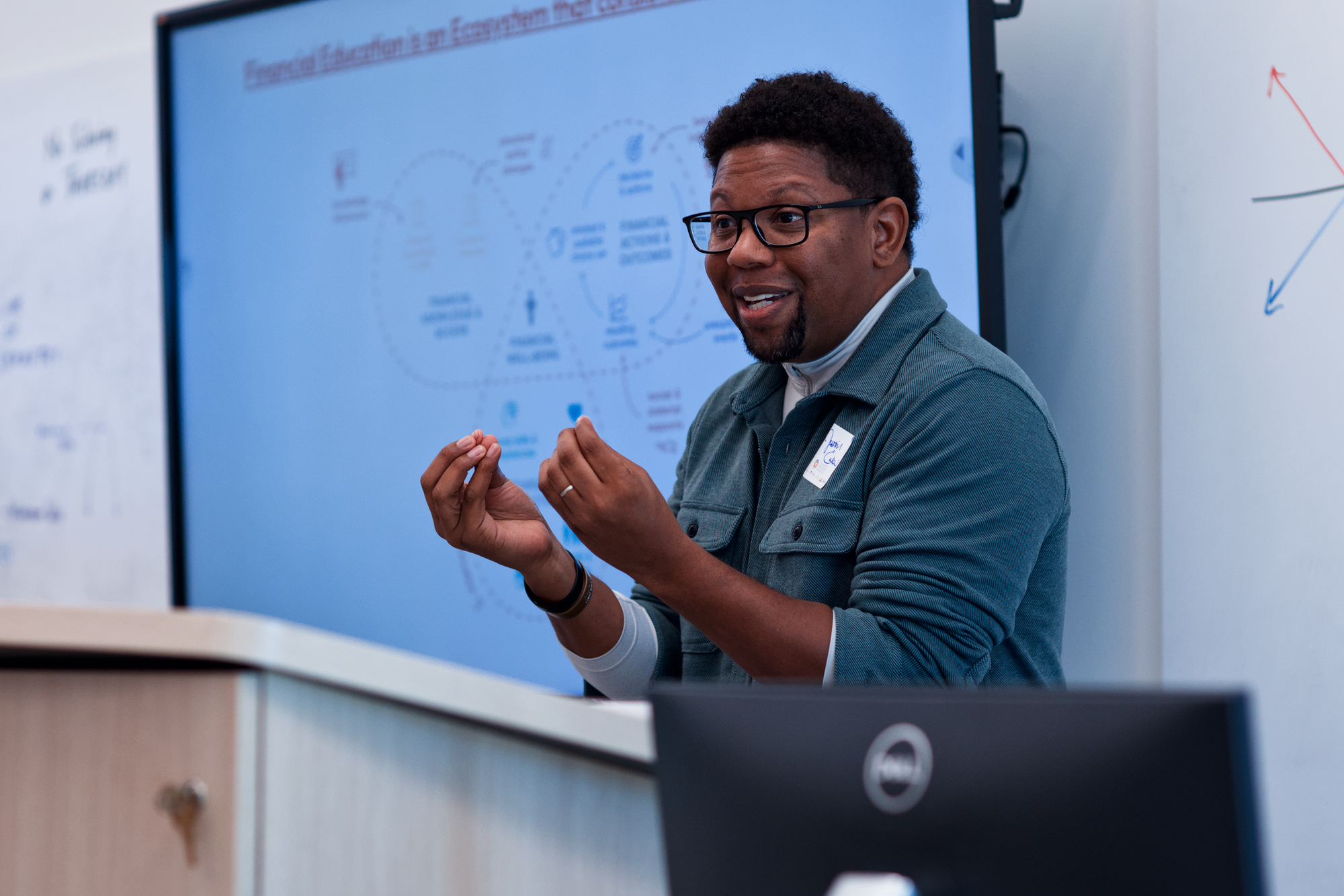 Justin L. Enlow facilitating a strategic discussion